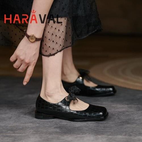 HARAVAL Women Pumps Shoes HIgh Heels Square Toe Office Lady Solid Black Pink Office & Career Elegant Shoes Women Sweet Lady A314