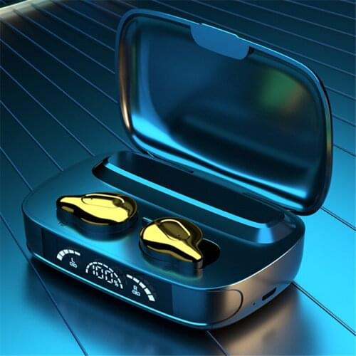 TWS Bluetooth 5.1 Wireless Headphone with Microphone Sports Waterproof 9D Sound Earphone 3D Touch Control Headsets Earbuds