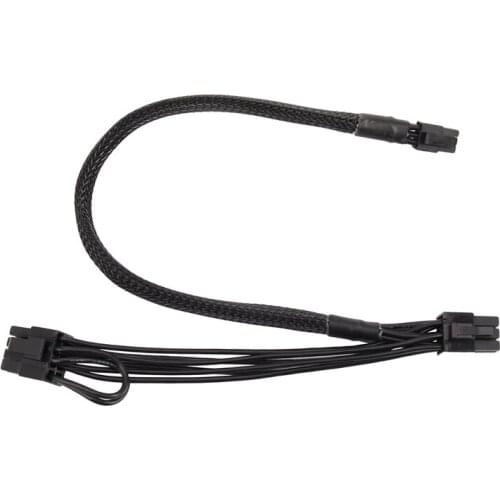 Mini 6Pin To Pci-E 6+2Pin Dual Pci-E Ports Video Graphic Card Power Cable for G5/Mac Pro