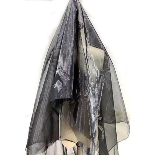 Encrypted modeling net gauze fabric black transparent micro-hard skirt skirt tutu skirt headdress wedding dress fabric