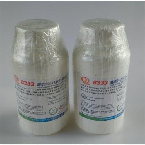 High quality 2pcs 250ml 8333 touch screen OCA removing liquids Samsung / Mac repair liquid solution glue cleaning fluid