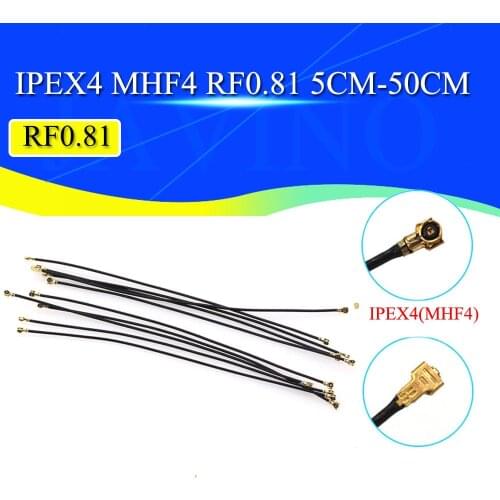 5PCS wifi pigtail UHF4 IPX4 IPEX4 to UHF4 IPX4 IPEX4 RG0.81 Pigtail Cable for router 3g 4g modem