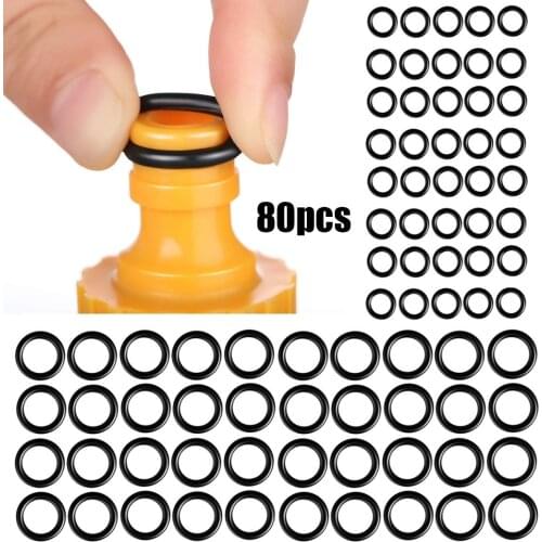 80Pcs/Set 1/4 M22 O-Rings + 3/8 O-Rings Rubber For Pressure Washer Hose Quick Disconnect Solid Durable