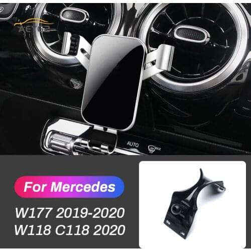 Car Mobile Phone Holder For Mercedes Benz A Class W177 A180 A200 Sedan 2019 2020 CLA 2020 Air Vent GPS Stand Navigation Bracket