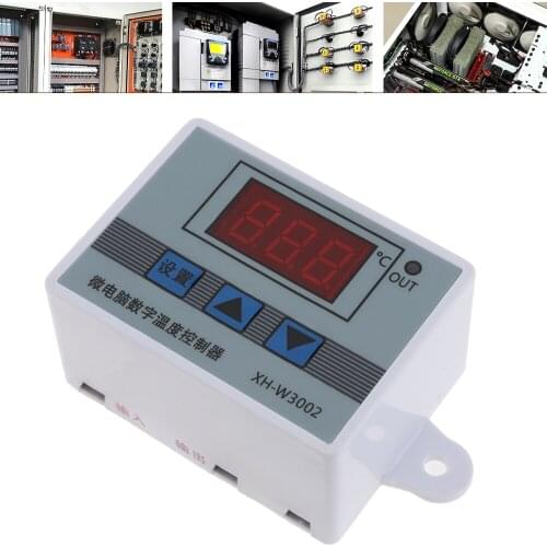 XH-W3002/DC 12V 10A Digital LED Temperature Controller Switch with Probe Sensor