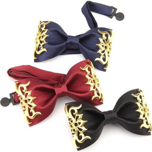 New Fashion Bow Tie Mens Marriage Wedding Groom Groomsman Korean British Suit Wine Red Bowtie Jewelry for Men