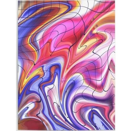 Modular Prints Dripping in Time Picture Home Decor Colorful Paintings Canvas Poster Wall Art Distortion For Living Room Framed