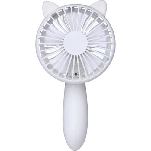 New cute cartoon totoro squirrel holding rotating fan outdoor gift convenient mini charging fan