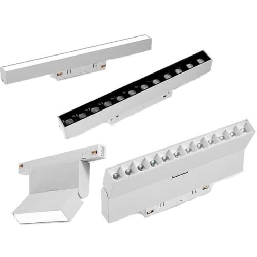 New Magnetic Suction Track Light White Recessed Led RA90 6W 12W 15W 30W Spotlight Cob Living Room Home Hotel Villa No Main Lamp