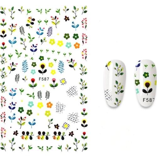 The New Nail Sticker Flowers And Animals Cartoon Summer Style Designs Nail Art Decorations Stickers For Nails