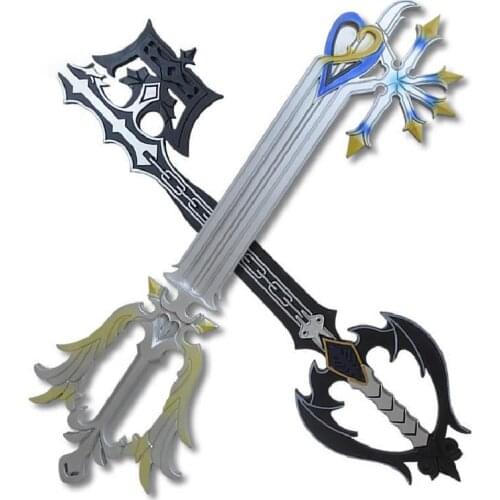Kingdom Hearts Sword Weapon Knife Prop Keyblade Anime Cosplay 1:1 Sora Keyblade Samurai Knife Sword Katana Espada Toy for Teen