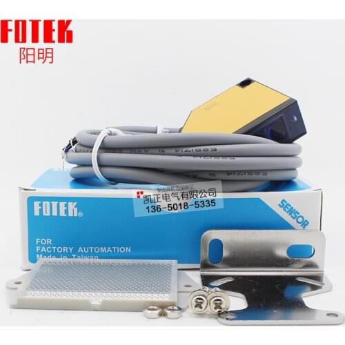 Original authentic FOTEK lens reflective photoelectric switch A3G-4MXB + MR-1 detection distance 4M voltage 20-260VDC / AC
