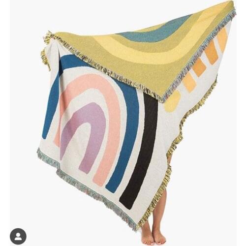 Throw Blanket Multifunction Travel Decoration Slipcover Cobertor Sofa Bed Non-slip Stitching Soft Sheet Blankets 2 sizes