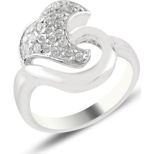Silver 925 Sterling Zircon Stone Ring