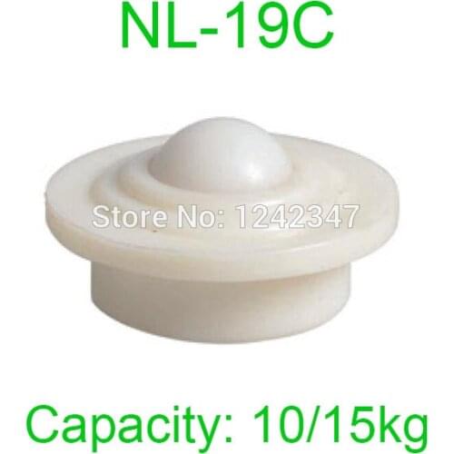 Ball 19mm POM Nylon Ball transfer unit 25kgs capacity NL-19C Press fixing Pop-up Ball plastic ball and body roller caster wheel