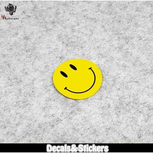 NO.L049 Smile Face 3M Reflective Stickers MOTO GP Car Sticker Waterproof Decals Racing Motorcycle Helmet
