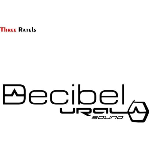 Three Ratels TZ-1338# 10*38.2cm 15*57.3cm Decibel Ural Sound Car Stickers Funny Sticker Auto Decals