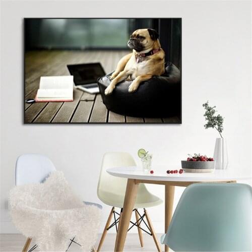 Funny Animals Cat Dog Meerkat Family Mongoose Posters and Prints Wall Pictures for Living Room Home Decor Modern Canvas Painting