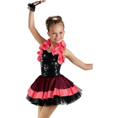 2018 New Children Sequined Suit Skirt Female Adult Dance Costume Costume Princess Dress Girls Stage Proformance Dress B-2434