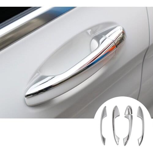 ABS Exterior Car Door Handle Cover Trim 5pcs For Benz C Class W205 2014-2020 Car accesories interior Car decoration