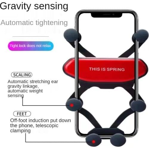 The New Car Phone Holder Air Vent Clip Smartphone No Magnetic Mount Support for IPhone 12 11 Pro Max Xiaomi 11 Samsung S20 S10