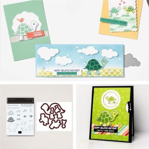 Turtle Animals Stamps And Dies Decoration Cut DiesDiary Decoration Embossing Template DIY Card Handmade 2021 NEW Products