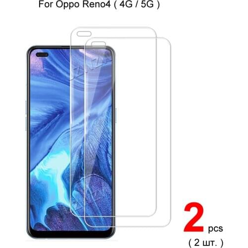 For Oppo Reno4 5G / 4G Reno 4 Explosion Proof 2.5D 0.26mm Tempered Glass Screen Protector Protective Glass Film Guard
