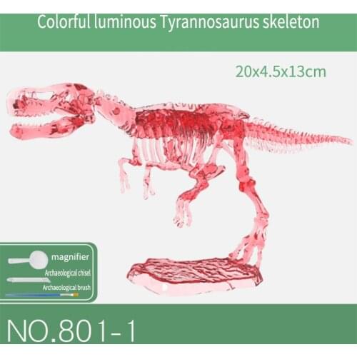 Jurassic World Archaeology Excavation Toys Dinosaur Kit Dig Fossil Game Assembles T-Rex Stegosaurus Triceratops Skeleton Models