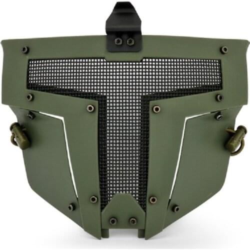 Paintball Full Face Mask Tactical Steel Mesh Protective Mask IRON WARRIOR MASK for Shooting Military Airsoft Outdoor Wargame CS