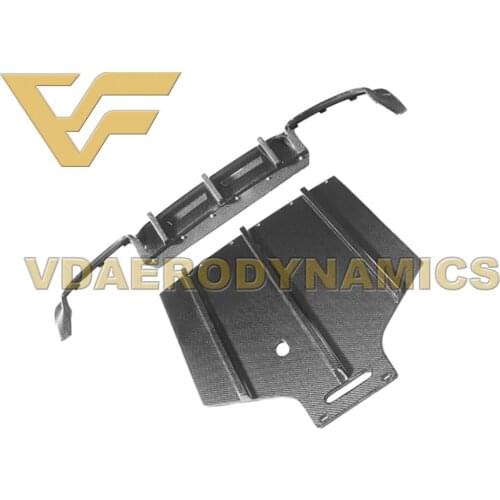 Suitable For 2012-2014 Benz W204 C63 VAD-RZ Carbon Fiber Rear Lip Diffuser Bumper Body Kit