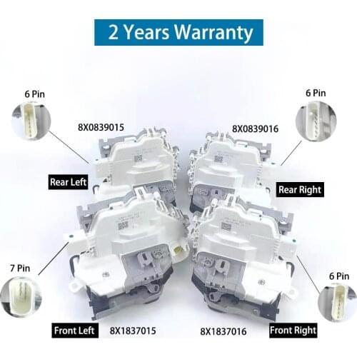 Door Lock Actuator 8X1837015B 8X1837016B 8X0839015C 8X0839016C For AUDI A4 RS4 Q5 RS5 7