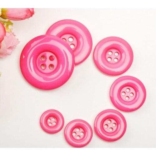 Free shipping 30pcs/lot Quality thickening resin button rose red vercoat button womens trench sweater buttons 15mm-34mm