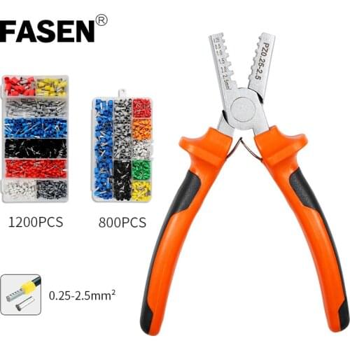 PZ 0.25-2.5/1.5-6 deutsch mini-type crimping pliers sleeve electric tube terminal kit crimping tool set crimping pliers