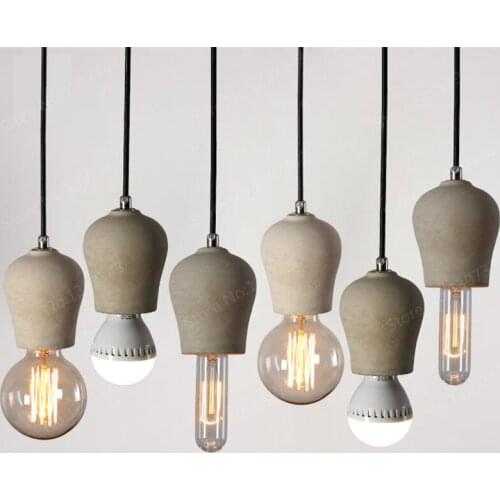 Modern Nordic Retro Swedish Designer Pendant Light Retro Industrial Cement Contemporary Creative Restaurant Bar Droplight Lamp