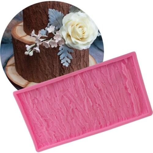 Tree Bark Texture Mat Fondant Silicone Mould Cake Decoration Sugar Mold Baking Sugarcraft Chocolate Mold Silicon Baking Mold