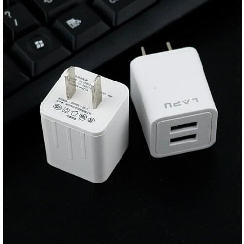 US Plug Two USB Ports Mobile Phone Wall Adapter Charger 2.1A Fast charger charging for Android For iph for iPad