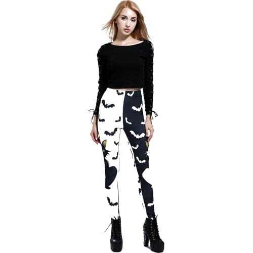 2020 Bat Style Women Leggings brushed fabric iHigh Waist Legging Winter Cropped Pants Slim Fitness Leggins Sexy Gym Clothes