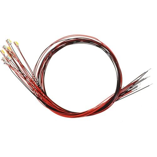 0805 Pre-soldered micro litz wired leads SMD Led Warm White 10pcs 860026/LaisDcc Brand