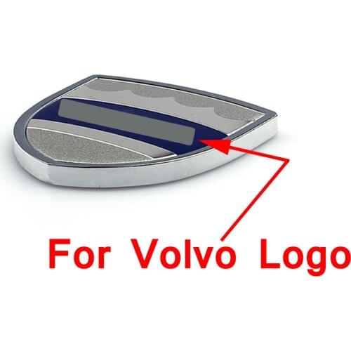 1-50 pcs For Volvo Logo Trunk Fender Letter Badge 3D Sticker Car Tuning For C30 C70 XC40 XC60 XC90 V40 V60 V90 S90 Accessories