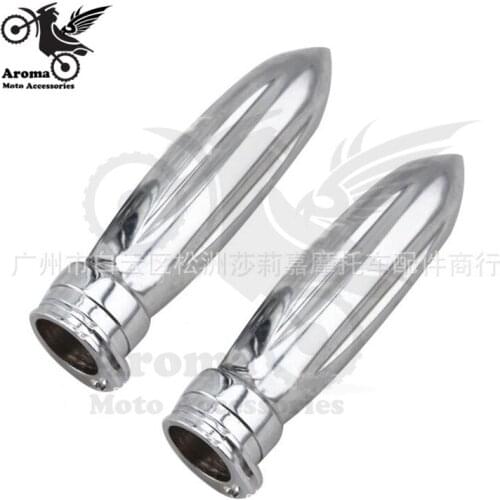 1 pair retro part motorbike handle bar grips chrome 25mm universal moto girps for honda suzuki yamaha harey motorcycle handlebar