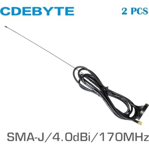 2pcs/lot 170MHz SMA-J Interface 50 Ohm Impedance Less Than 1.5 SWR 4.0dBi Gain High-quality Sucker Antenna TX170-XP-200