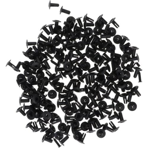 7mm Nylon Bumper Push Fasteners Rivet Clips Expansion Screws Replacement Kit,Bumper Fastener Rivet Clips