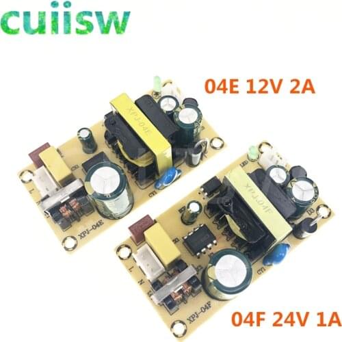 AC-DC 12V2A 24V1A Switching Power Supply Module Bare Circuit AC100-265V to DC12V 2A DC24V 1A Board for Replace/Repair