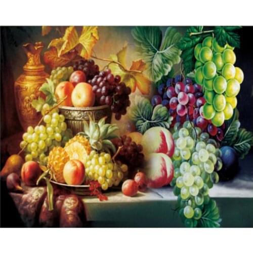 Fruits diamond embroidery rhinestone pictures grapes diamond painting full kitchen diamant mosaic beads stickers diy craft gifts