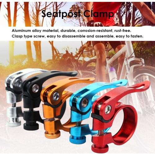 31.8mm Aluminum Ultralight Seatpost Clamp Quick Release MTB Road Bike Seat Post Tube Clip Bicycle Cycling Equipment