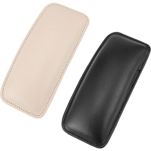 Car Knee Pad Leather Knee Pad Car Interior Pillow Comfortable Elastic Cushion Back Lumbar Cushion For Car Accessories