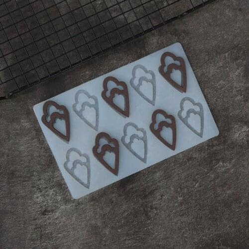 Hollow Out Special Shape Silicone Stencil Cup Cake Decorating Chocolate Transfer Sheet Chablon DIY Chocolate Chip