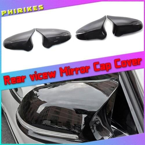 Rearview Mirror Covers For BMW F80 M3 F82 F83 M4 2015-2018 ABS Carbon Fiber Gloss Black
