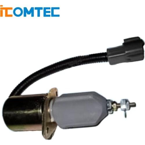 Fuel Shutdown Solenoid Valve 1751ES-12A3UC12B1S for Excavator R60-5 Yanmar engine
