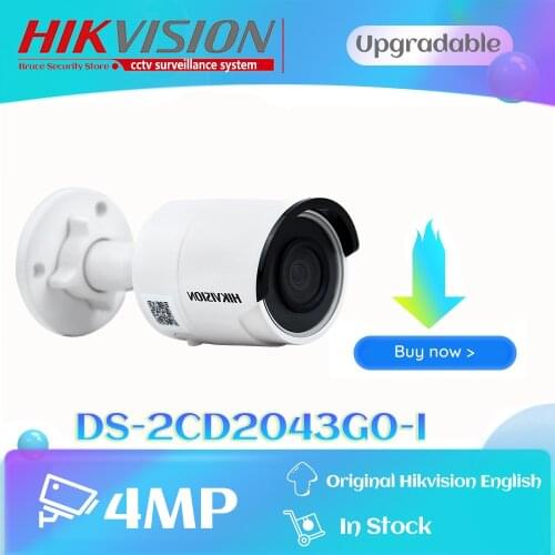 Hikvision DS-2CD2043G0-I Replace DS-2CD2042WD-I 4MP Outdoor WDR Fixed Bullet Network Camera H.265 Ezviz CCTV Security Camera